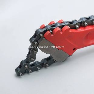 美式重型A/B可调式链条管钳扳手单双鄂链条钳链条拆卸扳手水管钳