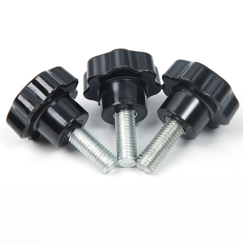 M4M5M6M8M10M12梅花手柄手拧螺丝钉星型形把手塑料手轮旋扭螺栓