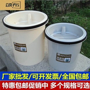 垃圾桶塑料无滤盖泔水滤渣桶干湿分离垃圾茶渣茶水干湿桶桶间