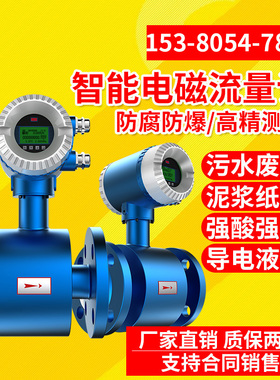 电磁流量计表水液体流量计量表电子传感器DN200/250/300/350/400