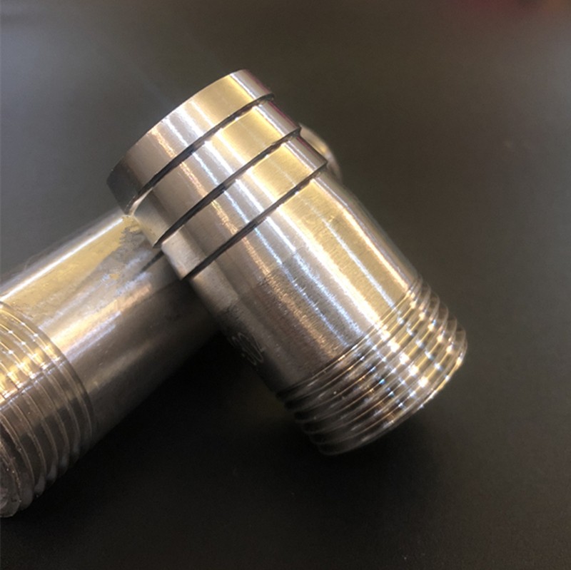 316L不锈钢圆管丝扣皮管接头/宝塔接头/水管接头/水暖瞥见/DN15