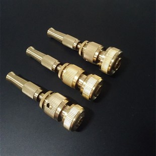 直接接3分4分5分6分管直喷铜高压洗车水枪家用洗车刷车器喷头软水