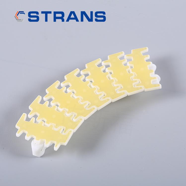 8附满胶柔性链板防止滑动奈磨耐高的温度传输链板柔性链配件