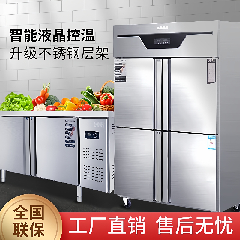 鑫德诺商用工作台冷藏冷冻柜冰柜不锈钢操作台冰箱冷冻厨房奶茶店