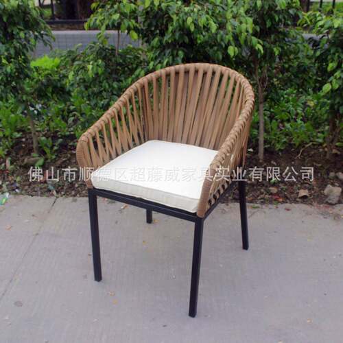 厂酒店CF1360C工程单阳台编推藤家休闲家具户外仿藤广椅