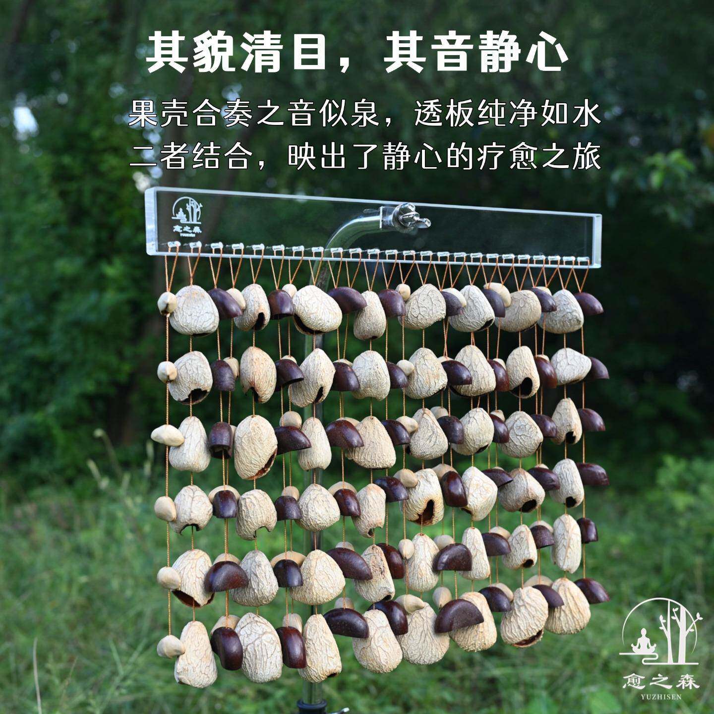 愈之森水晶音束果静实摇铃然植物果ZMR实心音乐会伴奏手摇铃乐器