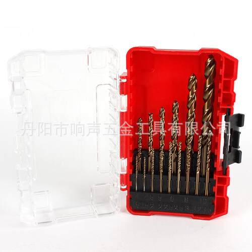 XMP15pc钴M2烤黄麻花钻混泥凝土水墙壁混合套装打孔瓷砖钻含头