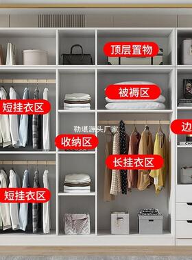 衣柜柜现简约家代出用卧室小户型平开门收纳储物简易租房MWI用挂