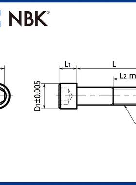 NBK间LLYSSS-SDI（NNCH）小头省空内六角小头螺栓英制螺纹机械厂