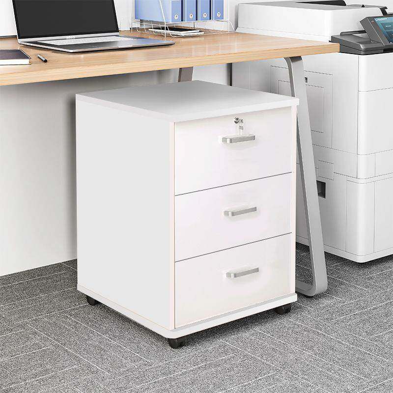 桌文件柜办公柜木质机边柜下带锁办公室柜子FM536打屉印抽柜矮柜