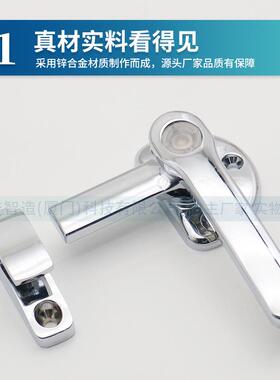 锌旋合型金手柄回式双开内外联动门把手锁重型门锁窗密闭PL601-1