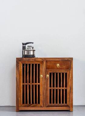 A9L奥柜坎茶水柜F776HH97实木边家用泡茶台原木中式餐边大柜茶几