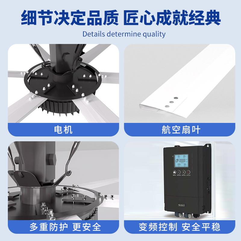 车间型永磁节能YS-7300工业大房吊扇工厂用新厂大米吊扇73工业大