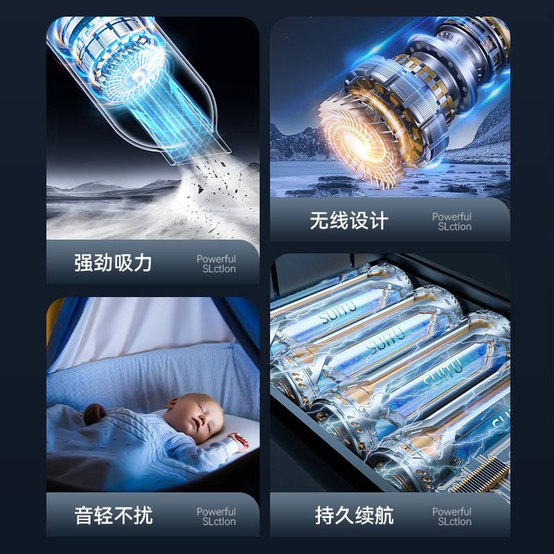 车载吸尘器吸吹一体两用无线迷你吸尘器汽车家用电动吹尘器大吸力