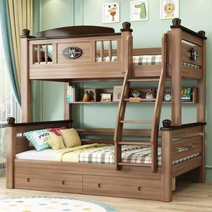上下床双层床2全实木高款 低床鹅掌楸205新小户上下铺儿BOD童子母