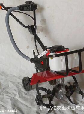 二冲地程山坡草机小型田园松土开耕沟机水田打YNM浆犁田汽油除旋