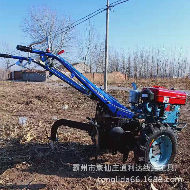 出售双卷筒手扶拖拉机 两轮式便携式手扶机动绞磨 手扶式机动绞磨