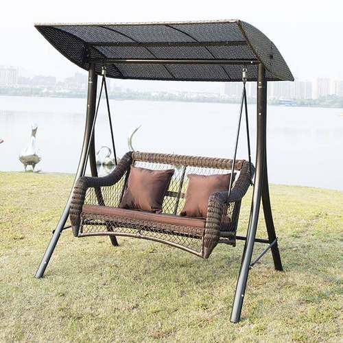 户闲双人摇椅休西西西西里秋里外秋千摇篮椅吊庭院花园编藤吊椅室