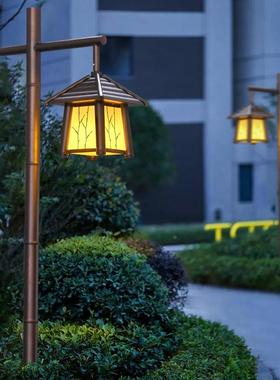 led复古高杆中式路灯古MF-TYD27公园小区区景户外防水观竹子仿庭