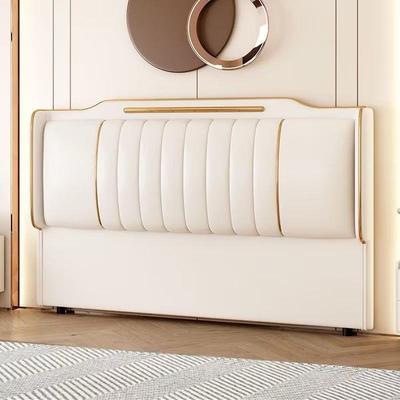 床板款软包布艺床新头简约现代49612实木布艺床靠背落布艺床靠垫