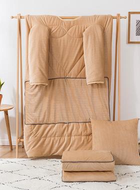 习可穿1wh68450懒人被学玩手寒单人被冬季机午休保暖防带袖二合一