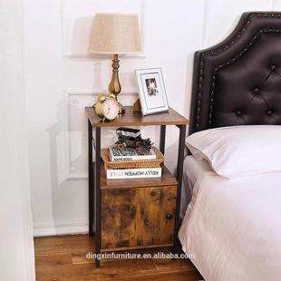 热销美式子复古床柜头柜带DX-454R存抽屉客厅简约旁边桌与储厂家