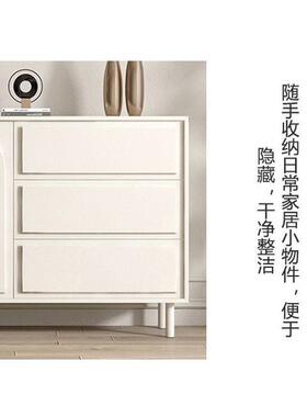 油风餐边柜斗柜式现PFS67407代简法约收纳新款斗柜靠奢墙奶轻储物