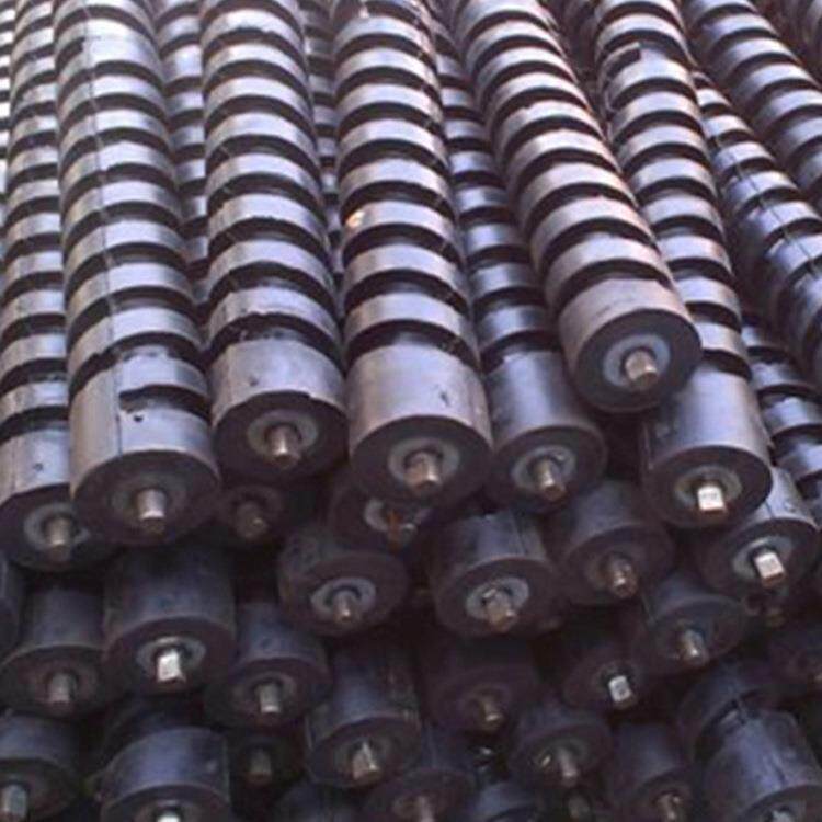 输带输型TXT送机配件橡胶缓零送冲托辊组槽支架无动力滚筒工厂售
