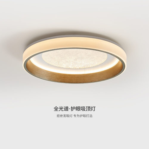 意式极简卧室吸顶灯现代简约全光谱护眼灯高档轻奢房间主卧书房灯