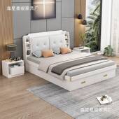 气动高箱储物1主卧.8双人床简约现1代小户型收纳床.2储物WNW板式 床床