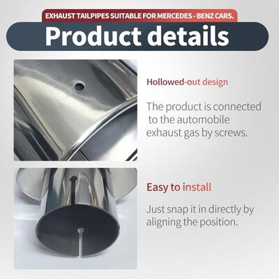 60419汽车改装不锈钢饰装配件椭圆扁圆型尾喉A消MG车声汽器尾喉排