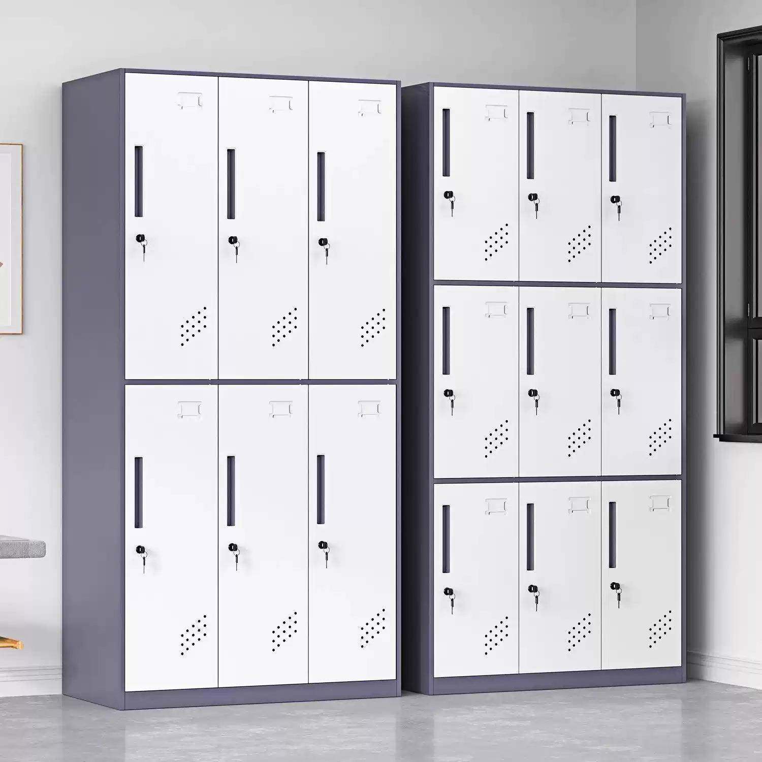 北钢制更衣柜员宿工子舍浴室储物窄边柜带锁京健身房存包GZG柜黑,商业/办公家具,办公储物柜,淘宝优惠券,粉丝福利购,淘宝优惠卷