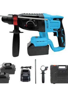 刷牧田EVP款锂电无大电锤电镐多功能功混率凝土冲击钻工业级电钻