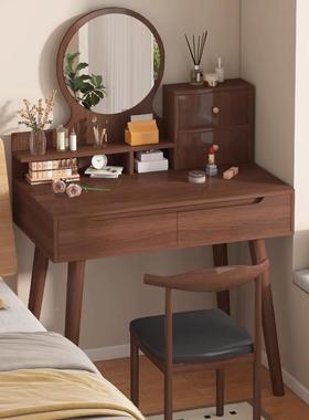 床带轻头小型梳妆台卧室现代妆简约化妆桌奢化妆台LED灯NLC化镜桌