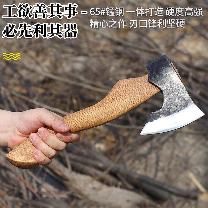 携十号外便尼曼斧子锻露营手斧战斧劈柴手镜面款工户造木工斧子开