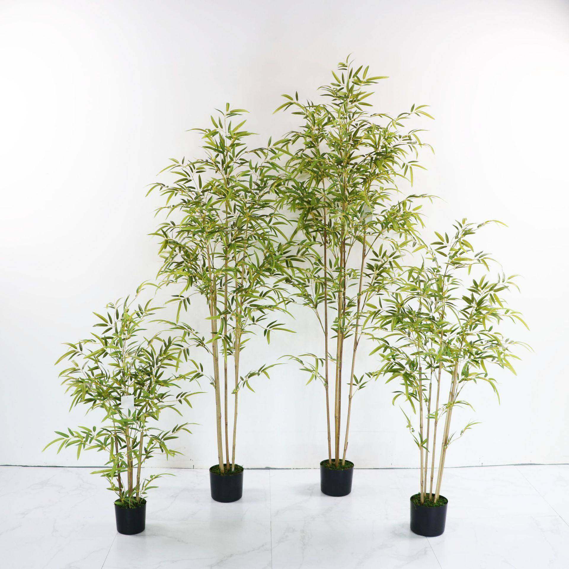 仿真竹竹子假子水竹毛竹盆室内装饰细绿植景盆栽造景植物手感0606