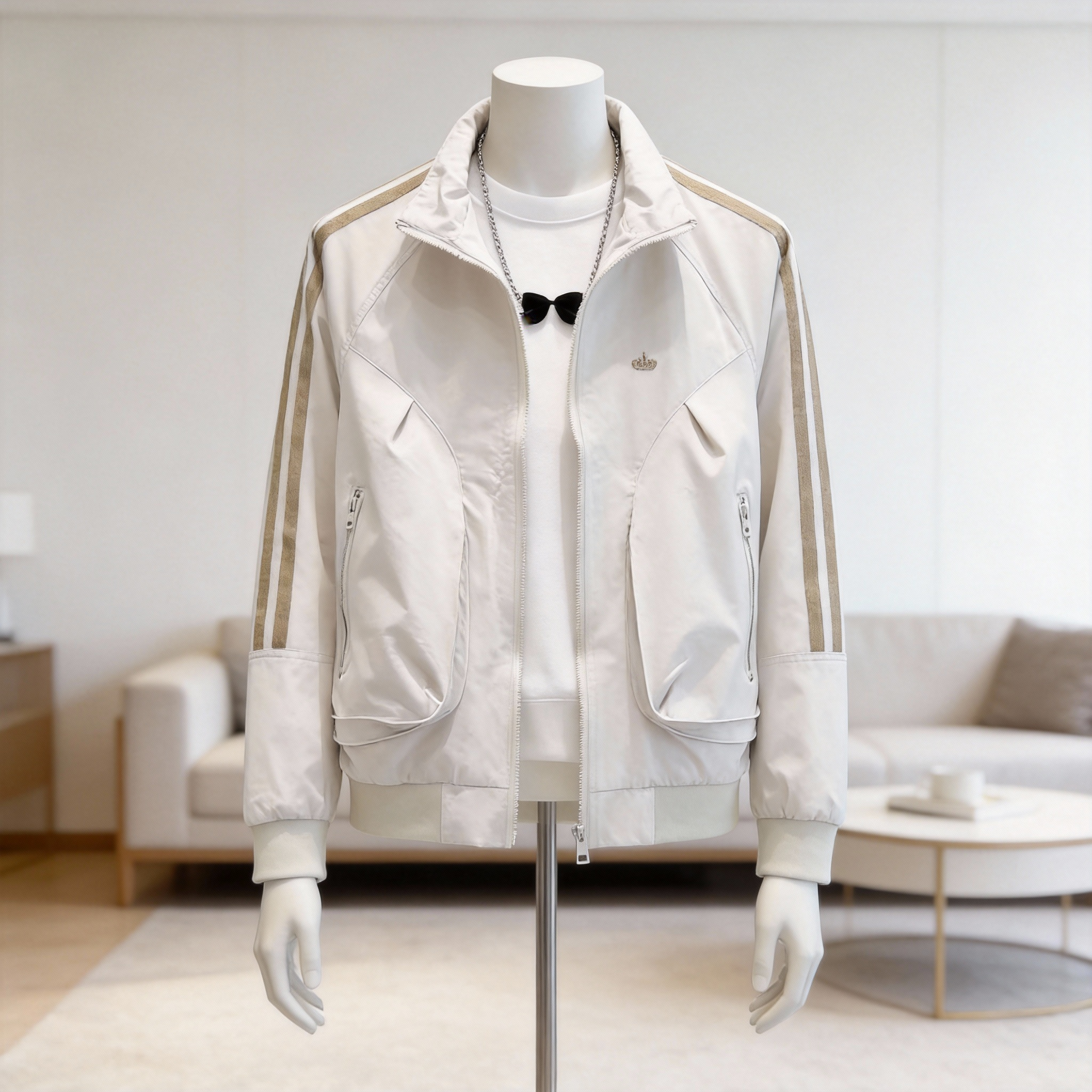 春秋季男士立领夹克拉条外套,男装,夹克,淘宝优惠券,粉丝福利购,淘宝优惠卷