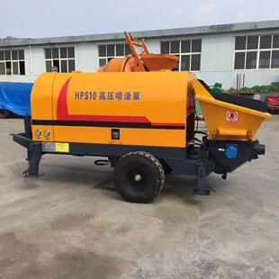 水泥混凝土喷射泵hp10混凝土喷涂机北朝鲜喷射25米喷涂3D夹芯板