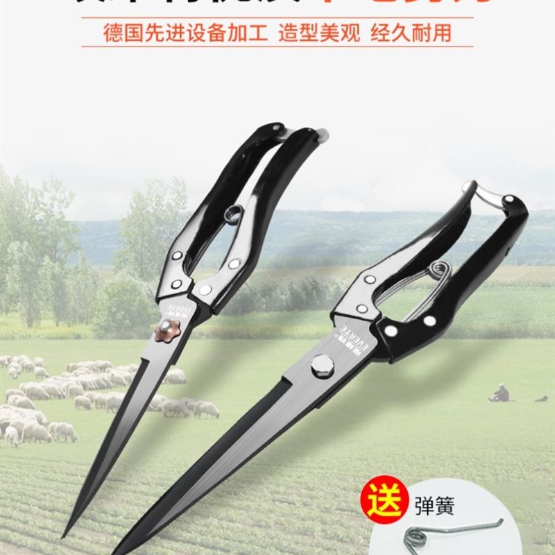 德国进口剪羊毛专用剪刀家用手动羊毛剪纯手工剃绵阳特大号修毛剪
