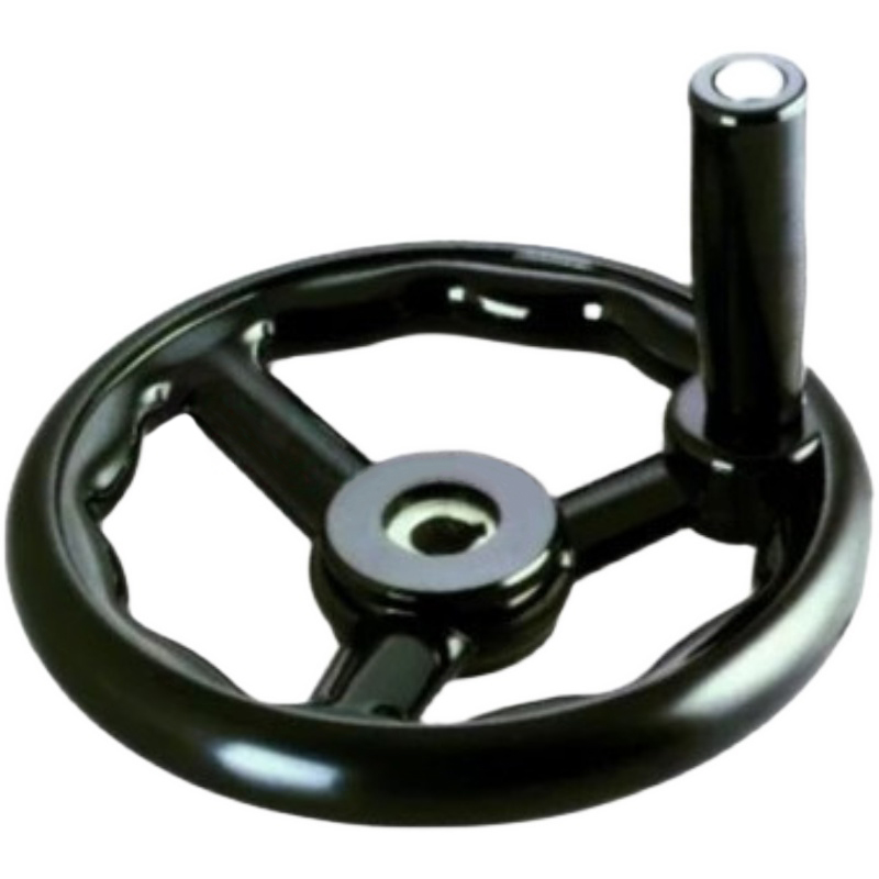 机床手轮 三幅胶木手轮手柄铣床磨床手轮 圆轮缘手轮转动手摇轮柄