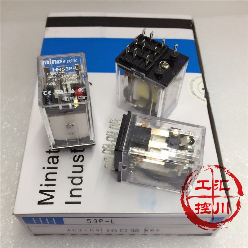 原装MIND无锡明达富士电机技术HH53P-L DC12 24  110V 控制继电器