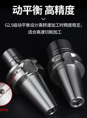 高速数控刀柄CNC加工中心BT30/BT40GER16-20 25无风阻动平衡刀头