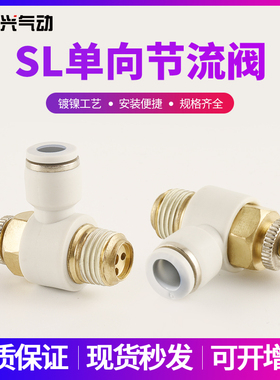 白色精品快速接头SL8-02白帽可调SL6-01调节SL4-01/10-03/12-04