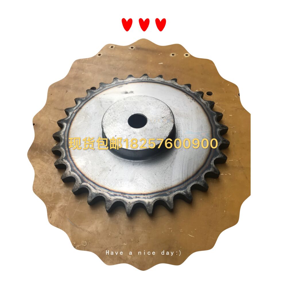 一寸单排30齿带台16A链条齿轮牙盘涡轮减速机工业流水线现货包邮