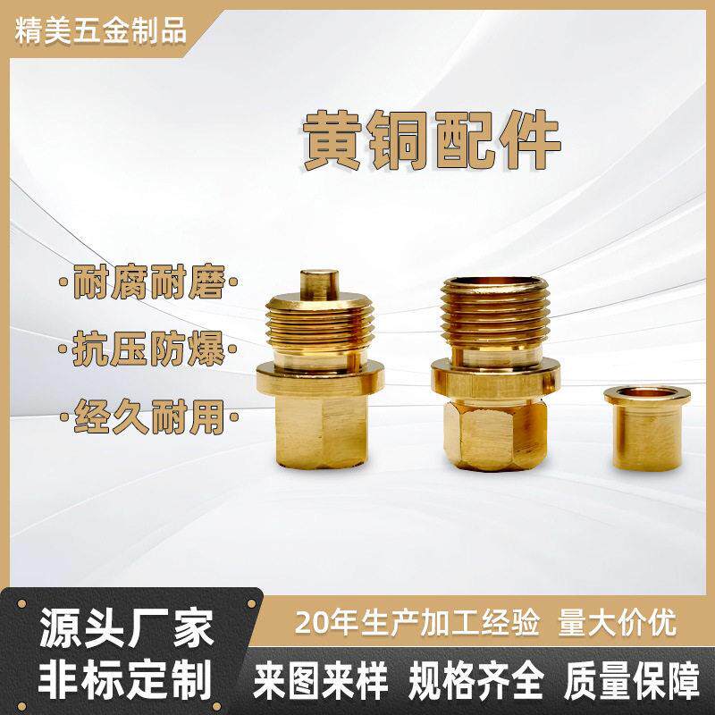 佛山厂家黄铜铝管接头压清洗机水枪快接黄铜配件花园水管接头
