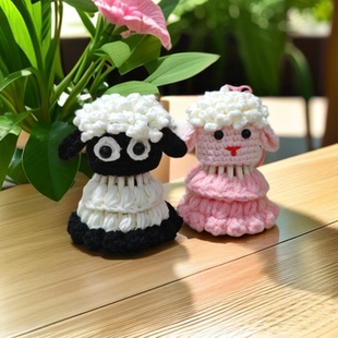 爆款羽毛球挂件成品手工编织礼物送球搭子礼物成品手工钩织成品dl