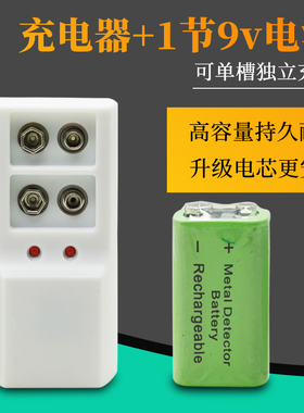 9v充电电池套装话筒万用表仪器仪表充电器九伏方形环保电池包邮