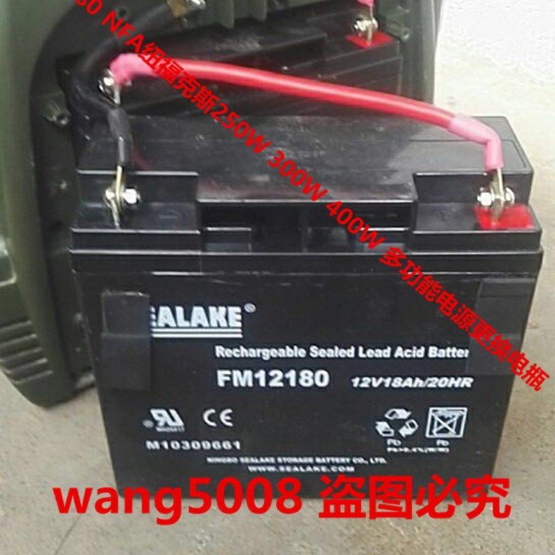 SEALAKE蓄电池 FM12180 12V18AH NFA纽福克斯多功能电源用电瓶