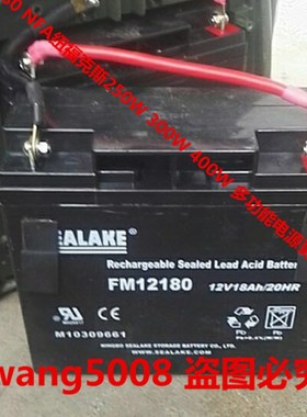 SEALAKE蓄电池 FM12180 12V18AH NFA纽福克斯多功能电源用电瓶