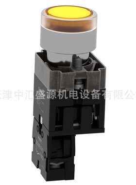 XB2BW35B1C黄色平头带灯按钮1NO ZB2BW35C+ZB2BWB11C按钮